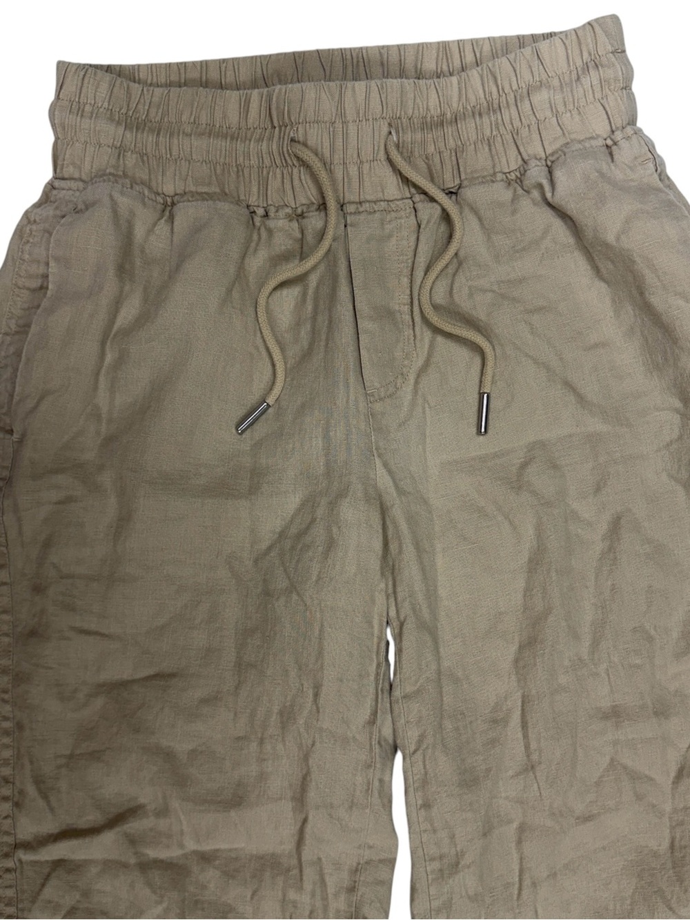 Quince 100% European Linen Wide Leg Pants Driftwood Womens XS Coastal Lagenlook